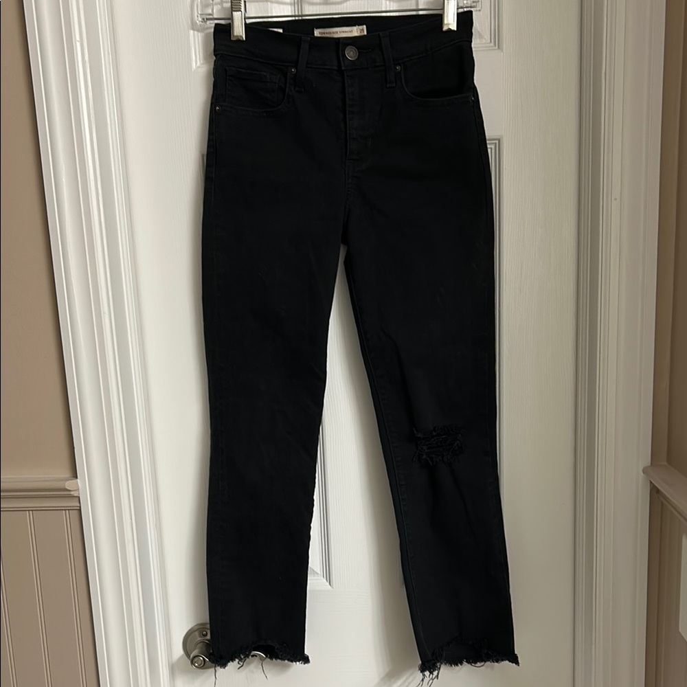 Levi’s high rise black jeans